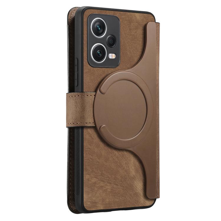 For Redmi Note 12 Pro 5G CaseNeo MagSafe RFID Anti-theft Retro Leather Phone Case
