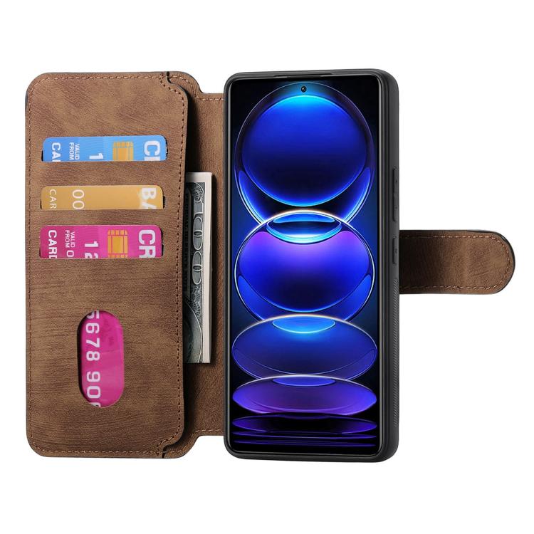 For Redmi Note 12 Pro 5G CaseNeo MagSafe RFID Anti-theft Retro Leather Phone Case