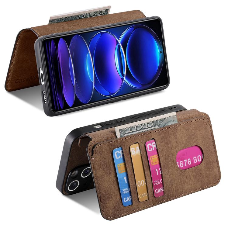 For Redmi Note 12 Pro 5G CaseNeo MagSafe RFID Anti-theft Retro Leather Phone Case