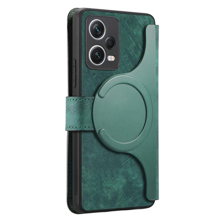 For Redmi Note 12 Pro 5G CaseNeo MagSafe RFID Anti-theft Retro Leather Phone Case