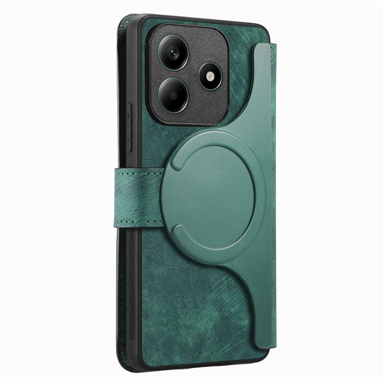 For Redmi Note 14 5G CaseNeo MagSafe RFID Anti-theft Retro Leather Phone Case