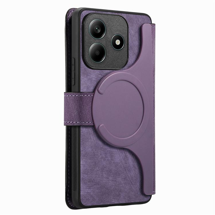 For Redmi Note 14 5G CaseNeo MagSafe RFID Anti-theft Retro Leather Phone Case