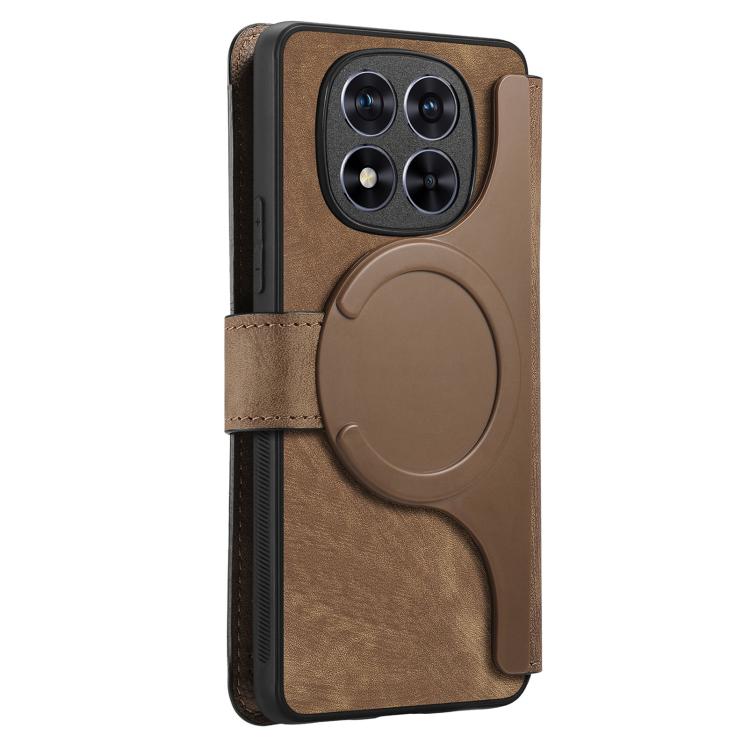 For Redmi Note 14 Pro 5G CaseNeo MagSafe RFID Anti-theft Retro Leather Phone Case