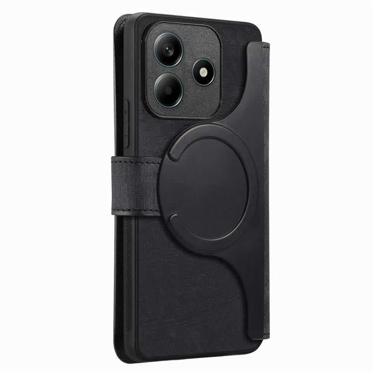 For Redmi Note 14 4G 163.25mm CaseNeo MagSafe RFID Anti-theft Retro Leather Phone Case