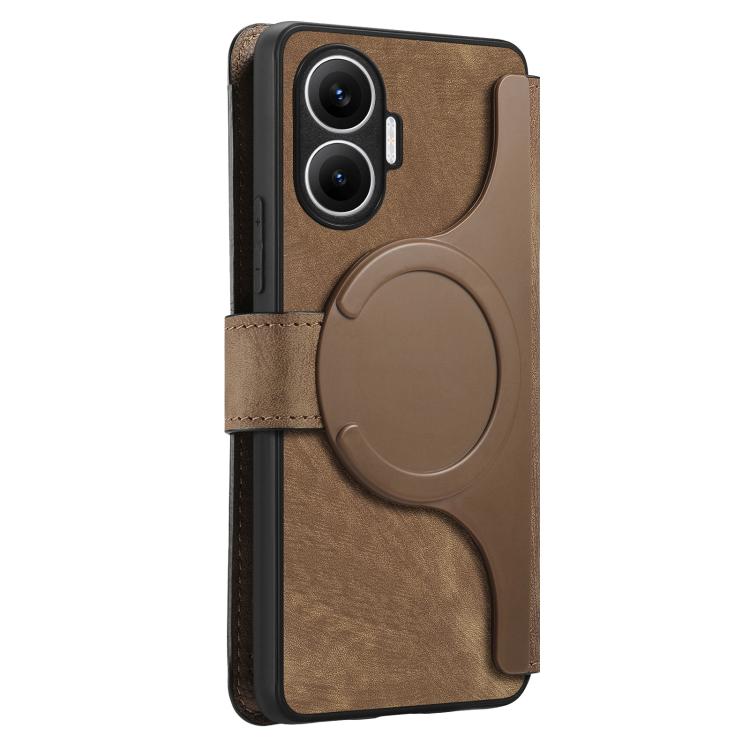 For Redmi Turbo 4 Pro / Poco F7 CaseNeo MagSafe RFID Anti-theft Retro Leather Phone Case