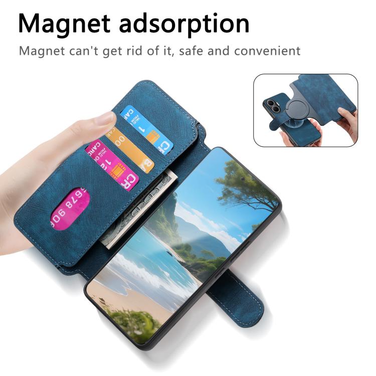 For Redmi Turbo 4 Pro / Poco F7 CaseNeo MagSafe RFID Anti-theft Retro Leather Phone Case