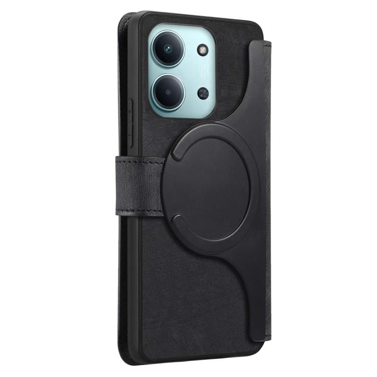For Redmi 15C 5G / 4G Global 171mm CaseNeo MagSafe RFID Anti-theft Retro Leather Phone Case