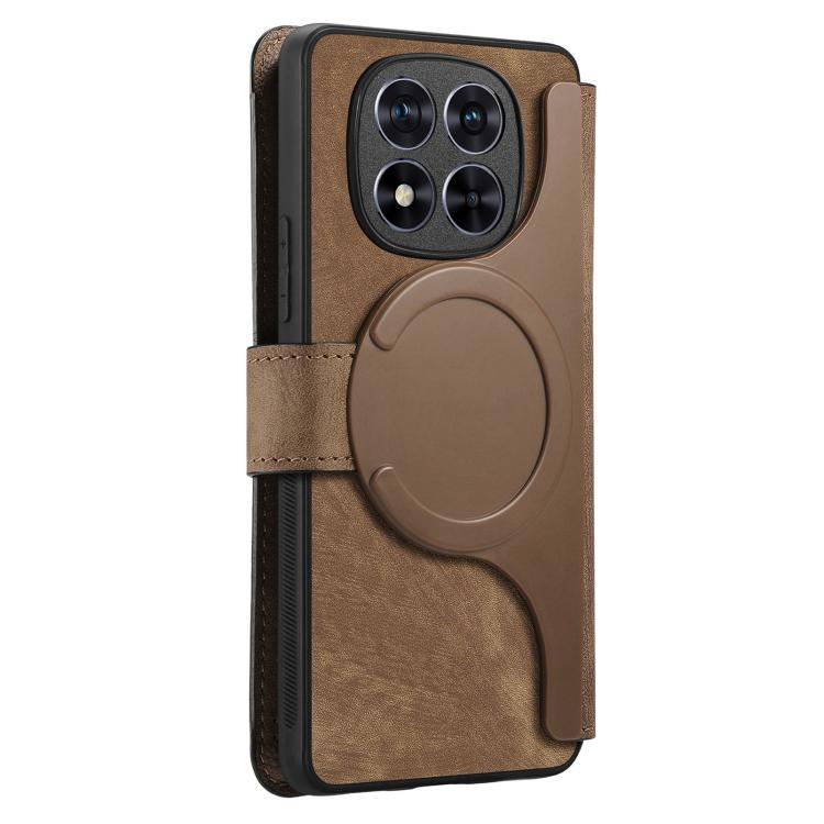 For Redmi Note 15 Pro 5G Global 163.6mm CaseNeo MagSafe RFID Anti-theft Retro Leather Phone Case