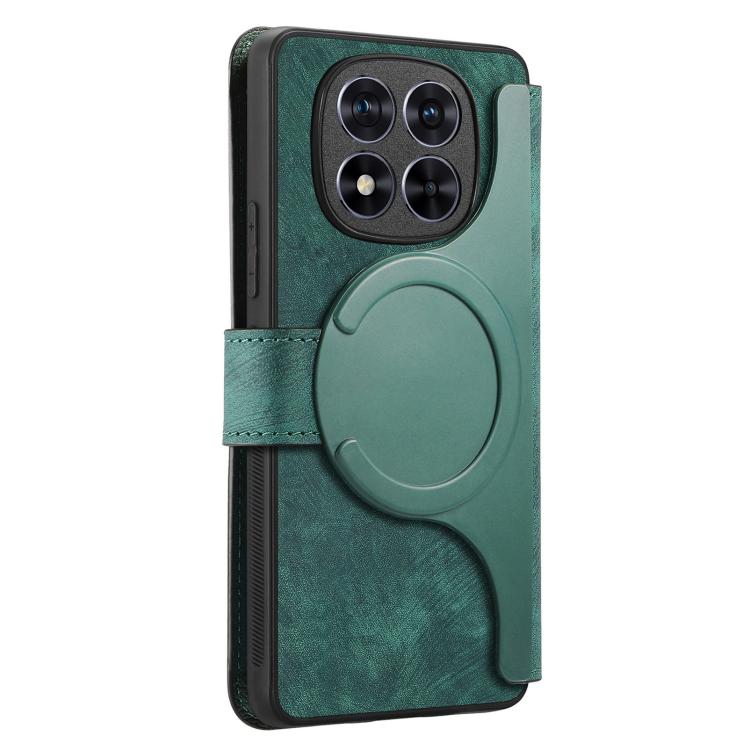 For Redmi Note 15 Pro+ 5G Global 163.3mm CaseNeo MagSafe RFID Anti-theft Retro Leather Phone Case