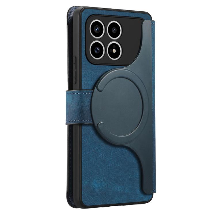 For Redmi K90 / Poco F8 Pro CaseNeo MagSafe RFID Anti-theft Retro Leather Phone Case