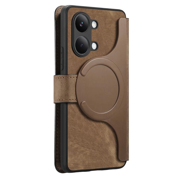 For Redmi Turbo 5 Max / Poco X8 Pro Max CaseNeo MagSafe RFID Anti-theft Retro Leather Phone Case