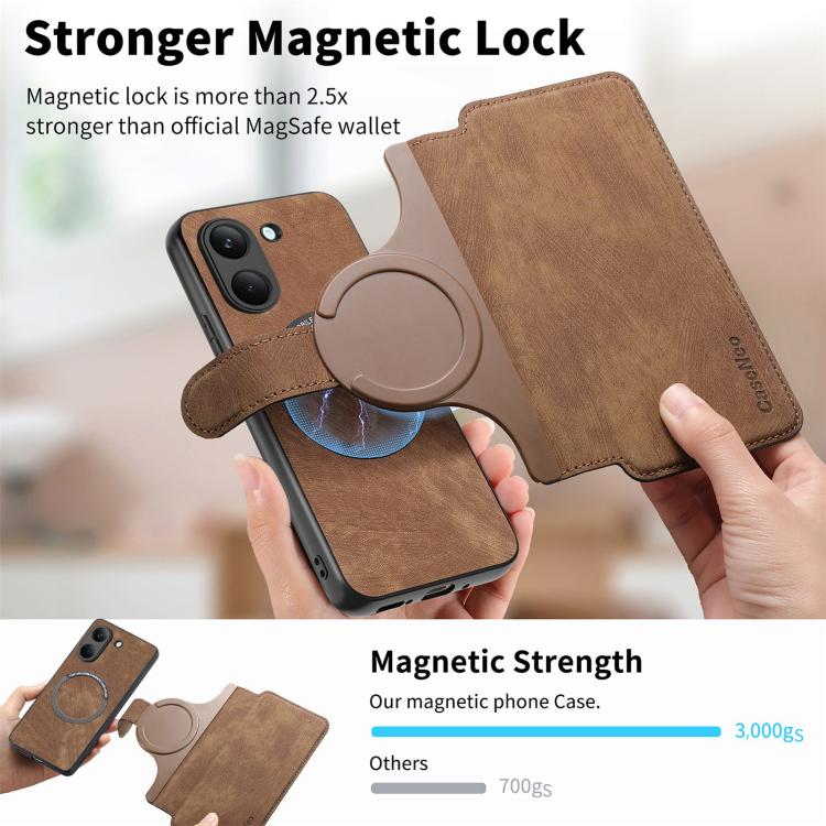 For Redmi Turbo 5 5G / Poco X8 Pro 5G CaseNeo MagSafe RFID Anti-theft Retro Leather Phone Case