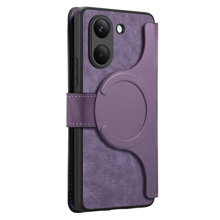 For Redmi Turbo 5 5G / Poco X8 Pro 5G CaseNeo MagSafe RFID Anti-theft Retro Leather Phone Case