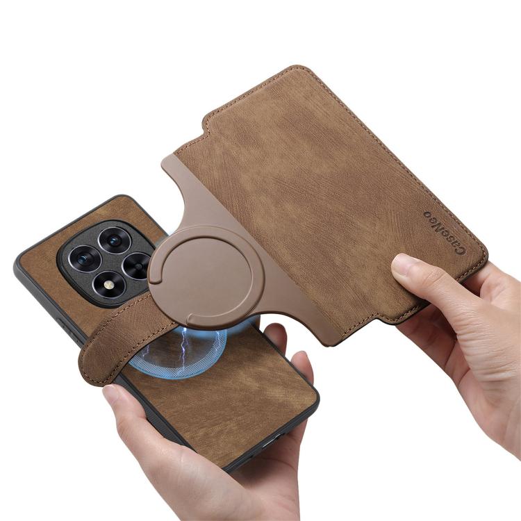 For Redmi Note 15 Pro 4G Global 163.2mm CaseNeo MagSafe RFID Anti-theft Retro Leather Phone Case
