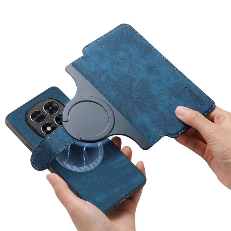 For Redmi Note 15 Pro 4G Global 163.2mm CaseNeo MagSafe RFID Anti-theft Retro Leather Phone Case