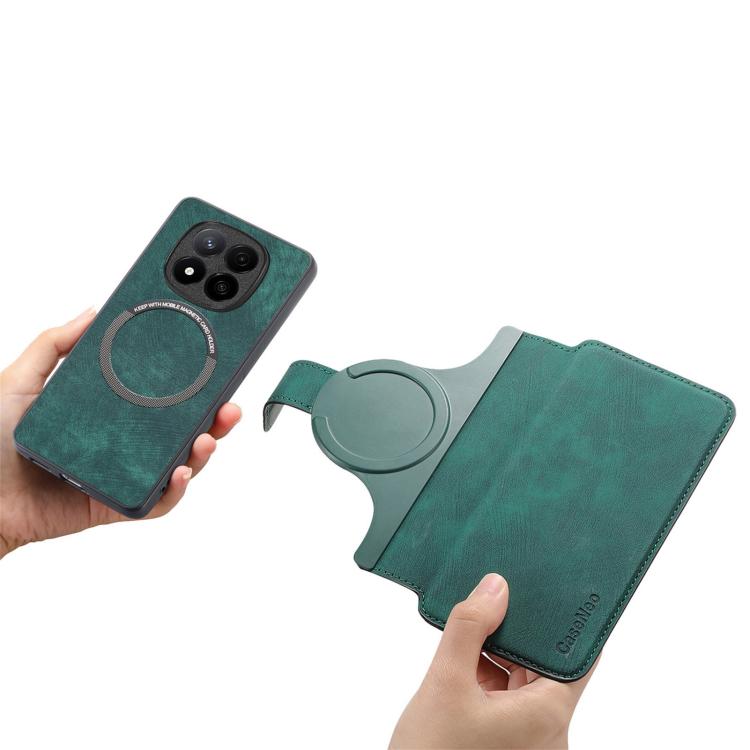 For Redmi Note 15 Pro 4G Global 163.2mm CaseNeo MagSafe RFID Anti-theft Retro Leather Phone Case