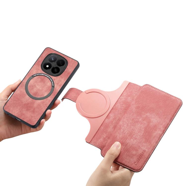 For Redmi Note 15 Pro 4G Global 163.2mm CaseNeo MagSafe RFID Anti-theft Retro Leather Phone Case