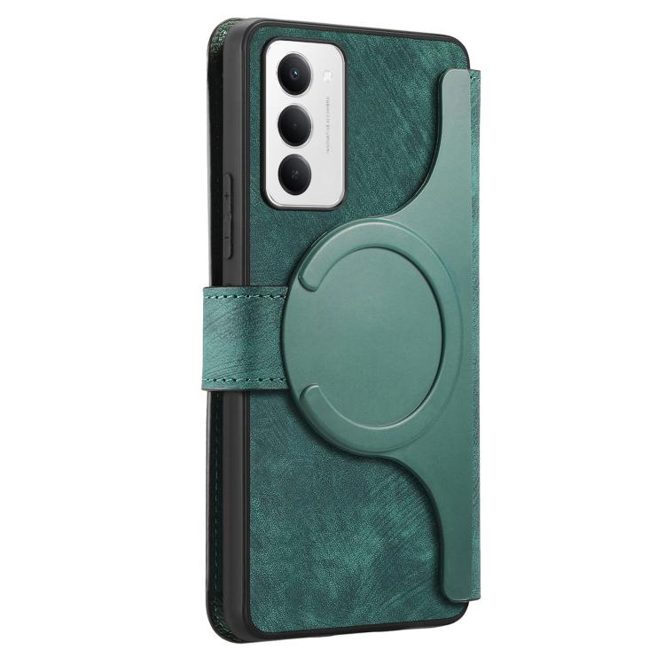 For Redmi 15 5G Global / 15 4G SEA 169.5mm CaseNeo MagSafe RFID Anti-theft Retro Leather Phone Case