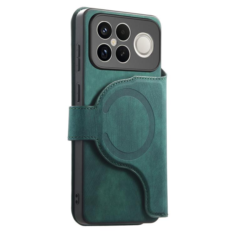 For Redmi K90 Pro Max / Poco F8 Ultra CaseNeo MagSafe RFID Anti-theft Retro Leather Phone Case