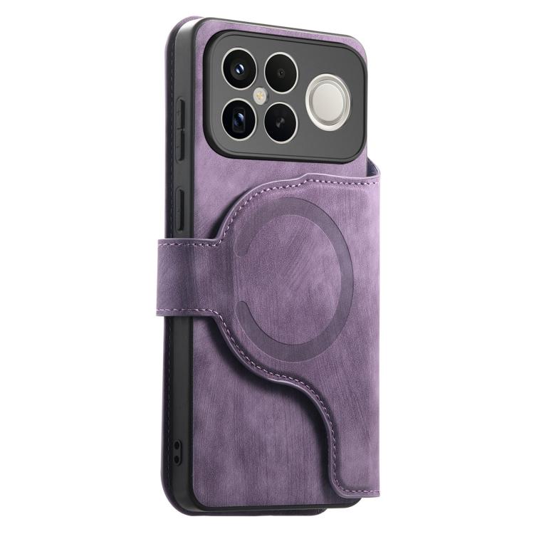 For Redmi K90 Pro Max / Poco F8 Ultra CaseNeo MagSafe RFID Anti-theft Retro Leather Phone Case