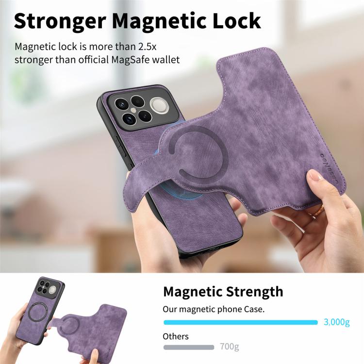 For Redmi K90 Pro Max / Poco F8 Ultra CaseNeo MagSafe RFID Anti-theft Retro Leather Phone Case