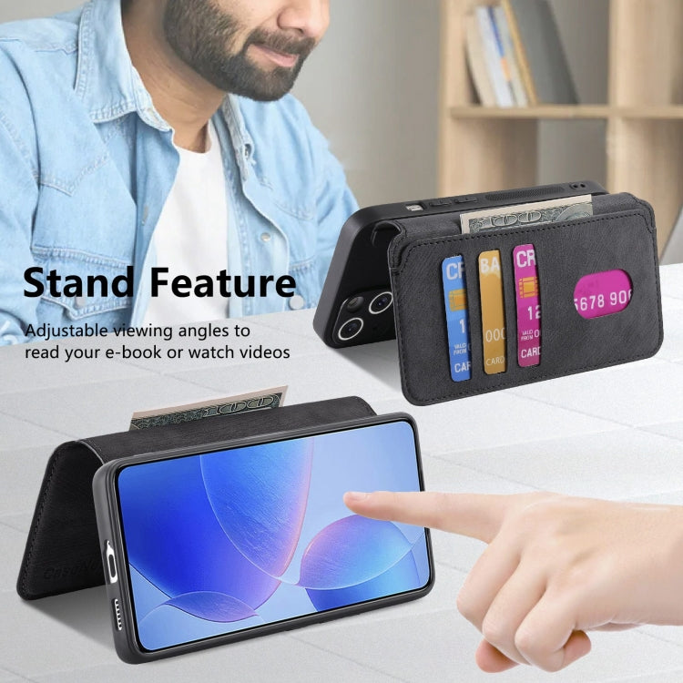 For Xiaomi Poco F6 Pro CaseNeo MagSafe RFID Anti-theft Retro Leather Phone Case