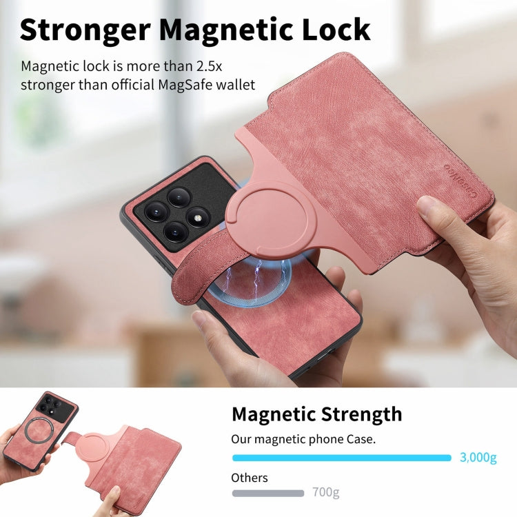For Xiaomi Poco F6 Pro CaseNeo MagSafe RFID Anti-theft Retro Leather Phone Case