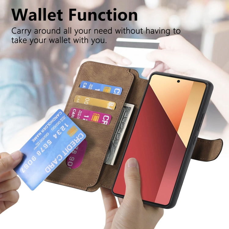 For Xiaomi Poco M6 Pro 4G CaseNeo MagSafe RFID Anti-theft Retro Leather Phone Case