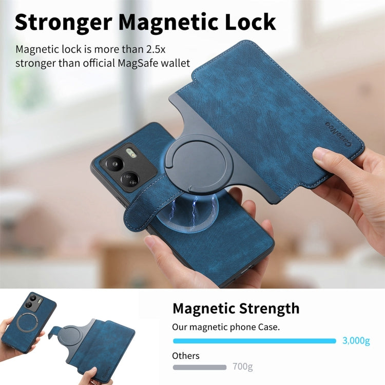 For Xiaomi Poco M6 CaseNeo MagSafe RFID Anti-theft Retro Leather Phone Case