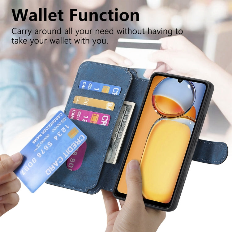 For Xiaomi Poco M6 CaseNeo MagSafe RFID Anti-theft Retro Leather Phone Case