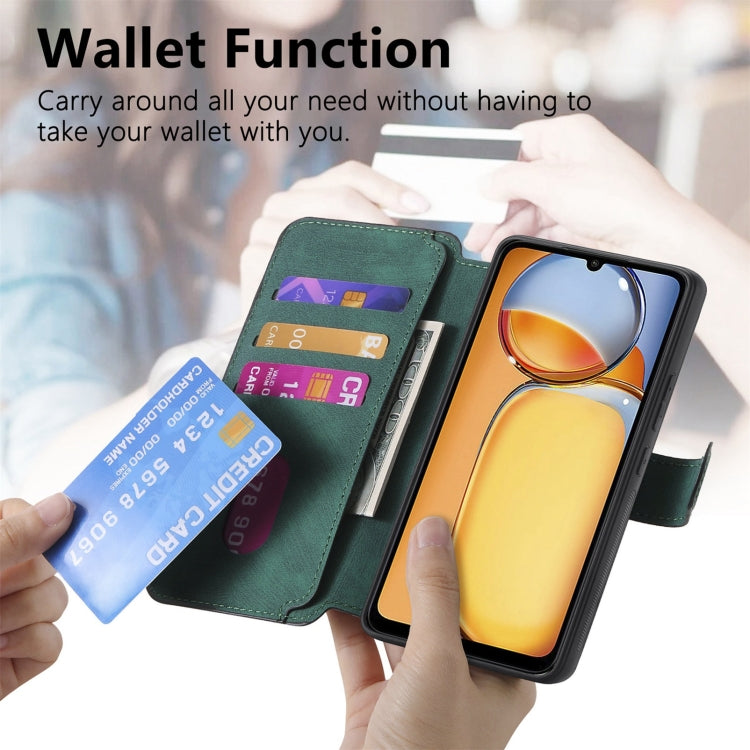 For Xiaomi Poco M6 CaseNeo MagSafe RFID Anti-theft Retro Leather Phone Case