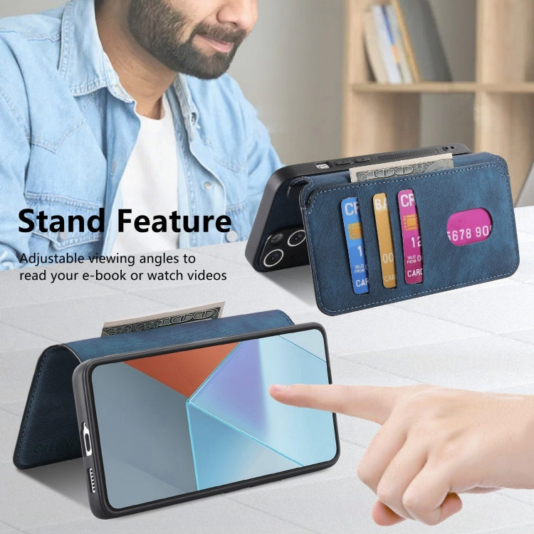 For Xiaomi Poco X6 5G CaseNeo MagSafe RFID Anti-theft Retro Leather Phone Case