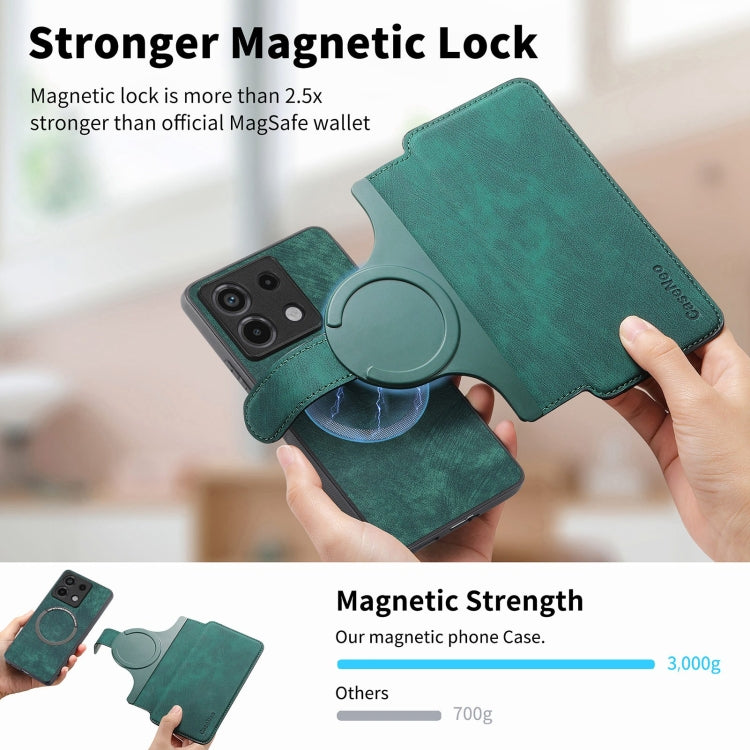 For Xiaomi Poco X6 5G CaseNeo MagSafe RFID Anti-theft Retro Leather Phone Case