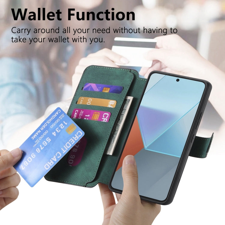 For Xiaomi Poco X6 5G CaseNeo MagSafe RFID Anti-theft Retro Leather Phone Case