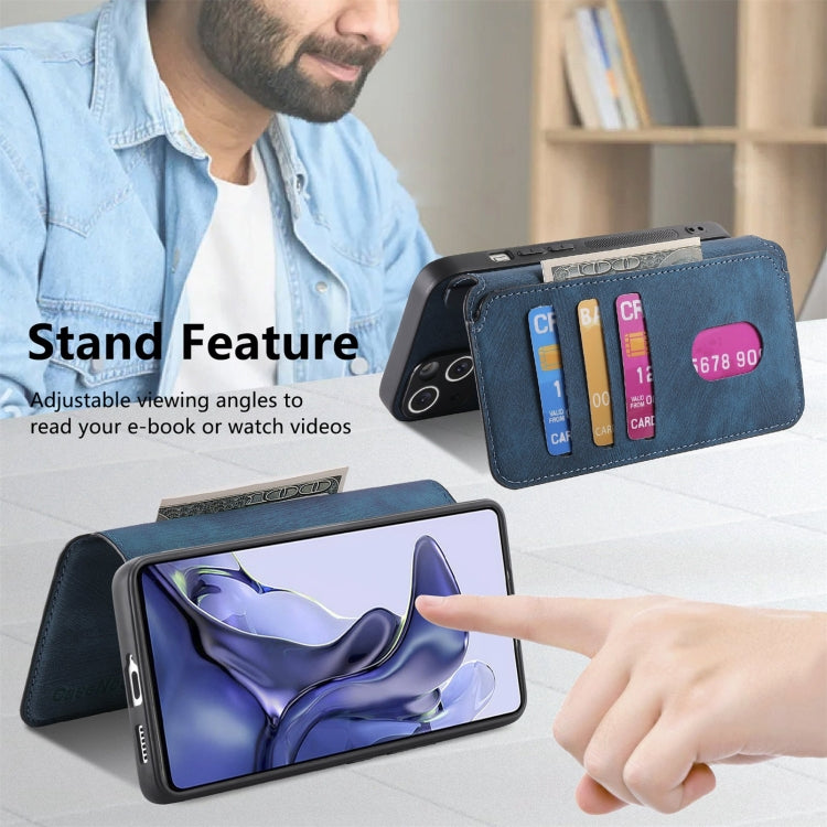 For Xiaomi Mi 11T / 11T Pro 5G CaseNeo MagSafe RFID Anti-theft Retro Leather Phone Case
