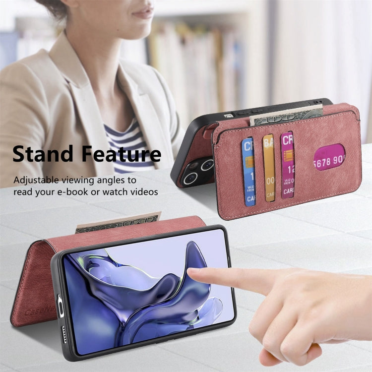 For Xiaomi Mi 11T / 11T Pro 5G CaseNeo MagSafe RFID Anti-theft Retro Leather Phone Case