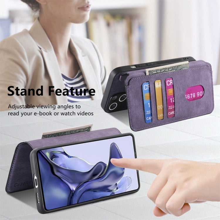For Xiaomi Mi 11T / 11T Pro 5G CaseNeo MagSafe RFID Anti-theft Retro Leather Phone Case