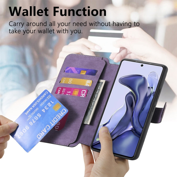 For Xiaomi Mi 11T / 11T Pro 5G CaseNeo MagSafe RFID Anti-theft Retro Leather Phone Case