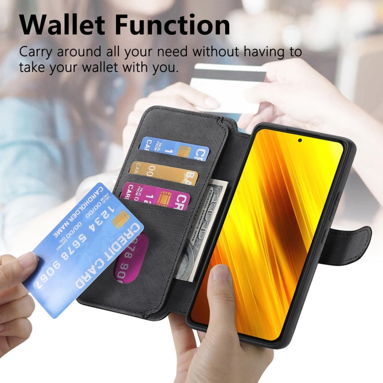 For Xiaomi Poco X3 NFC CaseNeo MagSafe RFID Anti-theft Retro Leather Phone Case