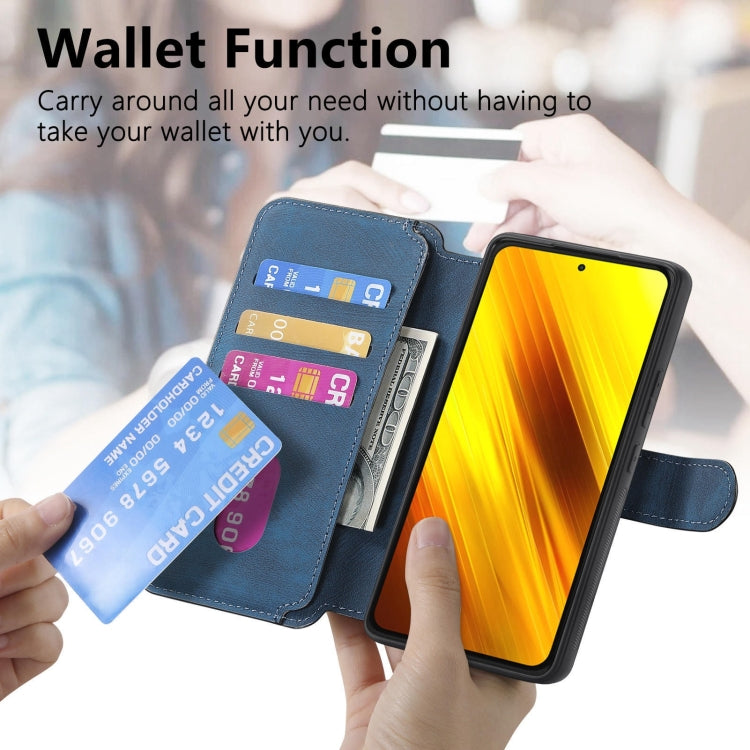 For Xiaomi Poco X3 NFC CaseNeo MagSafe RFID Anti-theft Retro Leather Phone Case