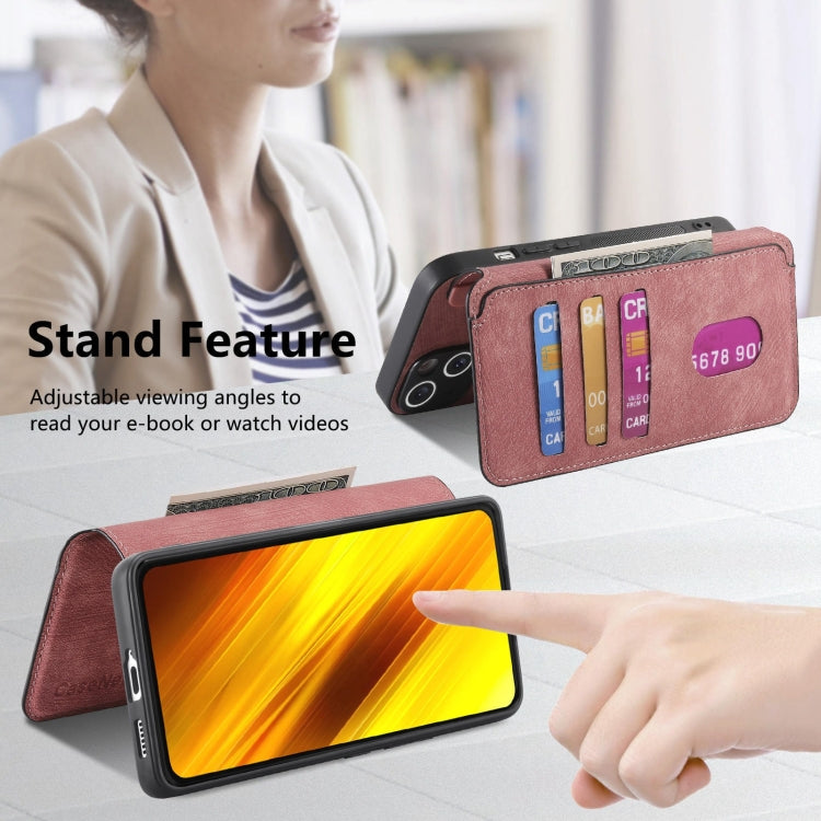 For Xiaomi Poco X3 NFC CaseNeo MagSafe RFID Anti-theft Retro Leather Phone Case