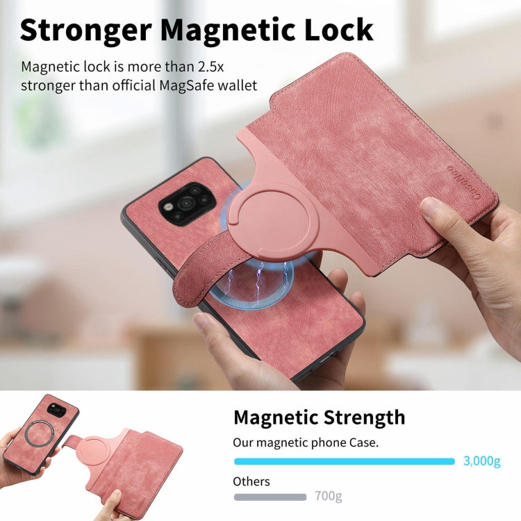 For Xiaomi Poco X3 NFC CaseNeo MagSafe RFID Anti-theft Retro Leather Phone Case