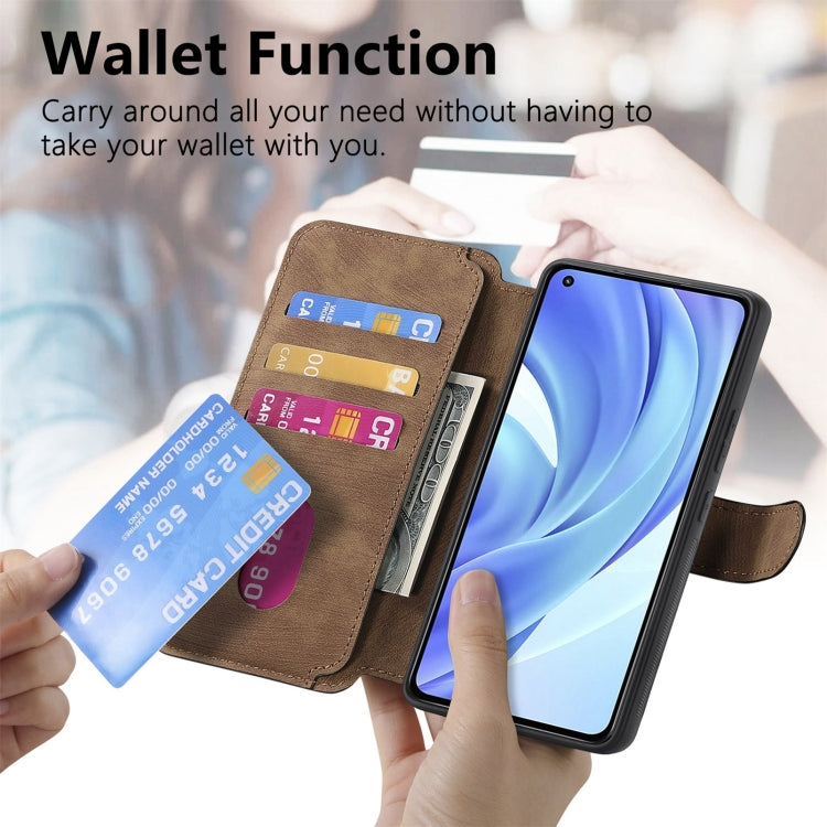 For Xiaomi Mi 11 Lite CaseNeo MagSafe RFID Anti-theft Retro Leather Phone Case