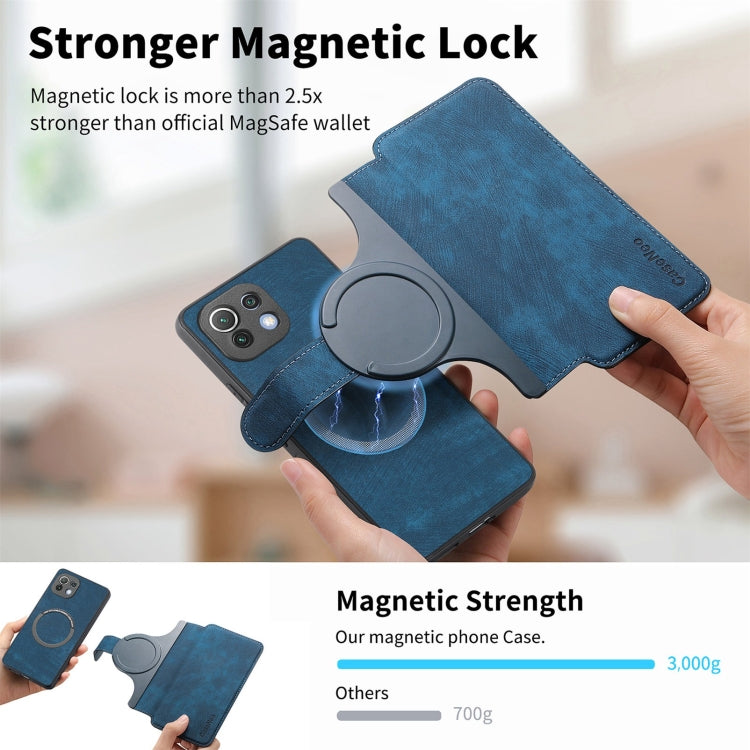 For Xiaomi Mi 11 Lite CaseNeo MagSafe RFID Anti-theft Retro Leather Phone Case