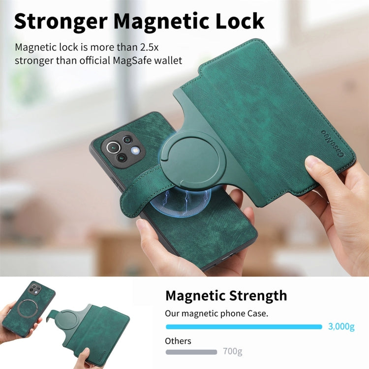 For Xiaomi Mi 11 Lite CaseNeo MagSafe RFID Anti-theft Retro Leather Phone Case