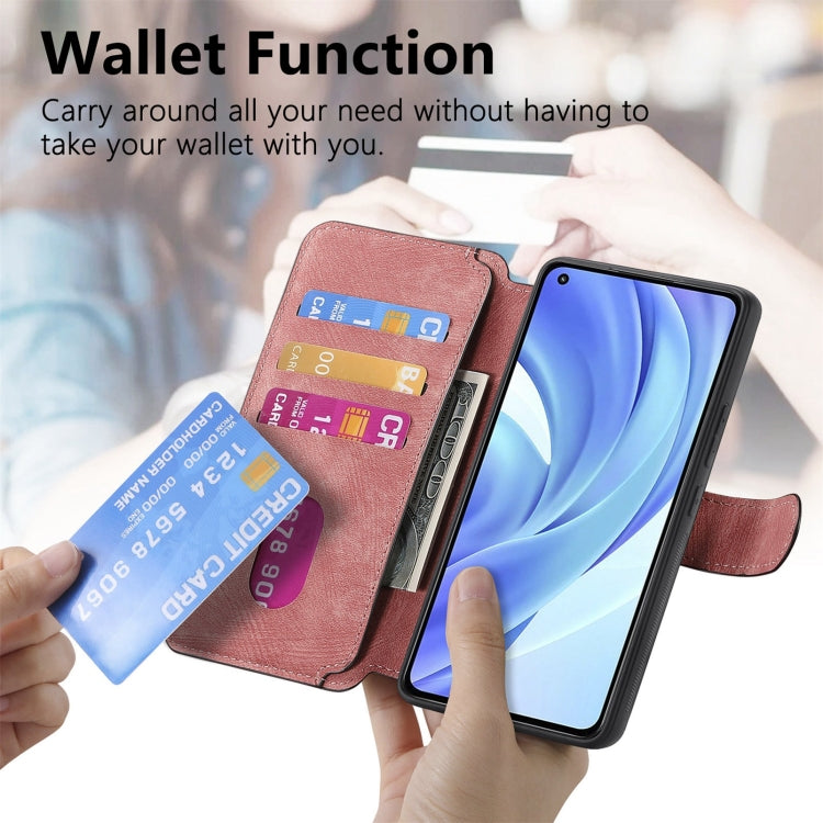 For Xiaomi Mi 11 Lite CaseNeo MagSafe RFID Anti-theft Retro Leather Phone Case