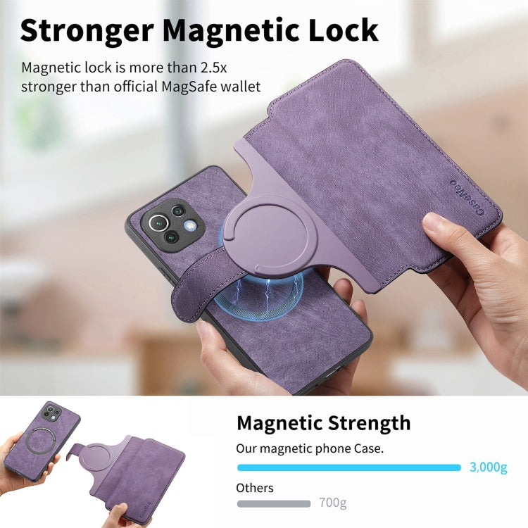 For Xiaomi Mi 11 Lite CaseNeo MagSafe RFID Anti-theft Retro Leather Phone Case