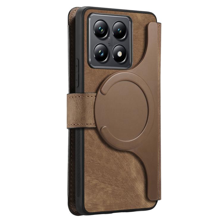 For Xiaomi 14T CaseNeo MagSafe RFID Anti-theft Retro Leather Phone Case