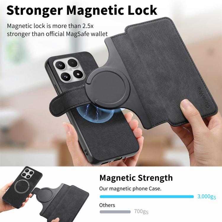 For Xiaomi 17 CaseNeo MagSafe RFID Anti-theft Retro Leather Phone Case