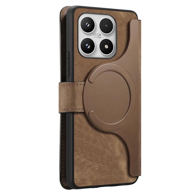 For Xiaomi 17 CaseNeo MagSafe RFID Anti-theft Retro Leather Phone Case